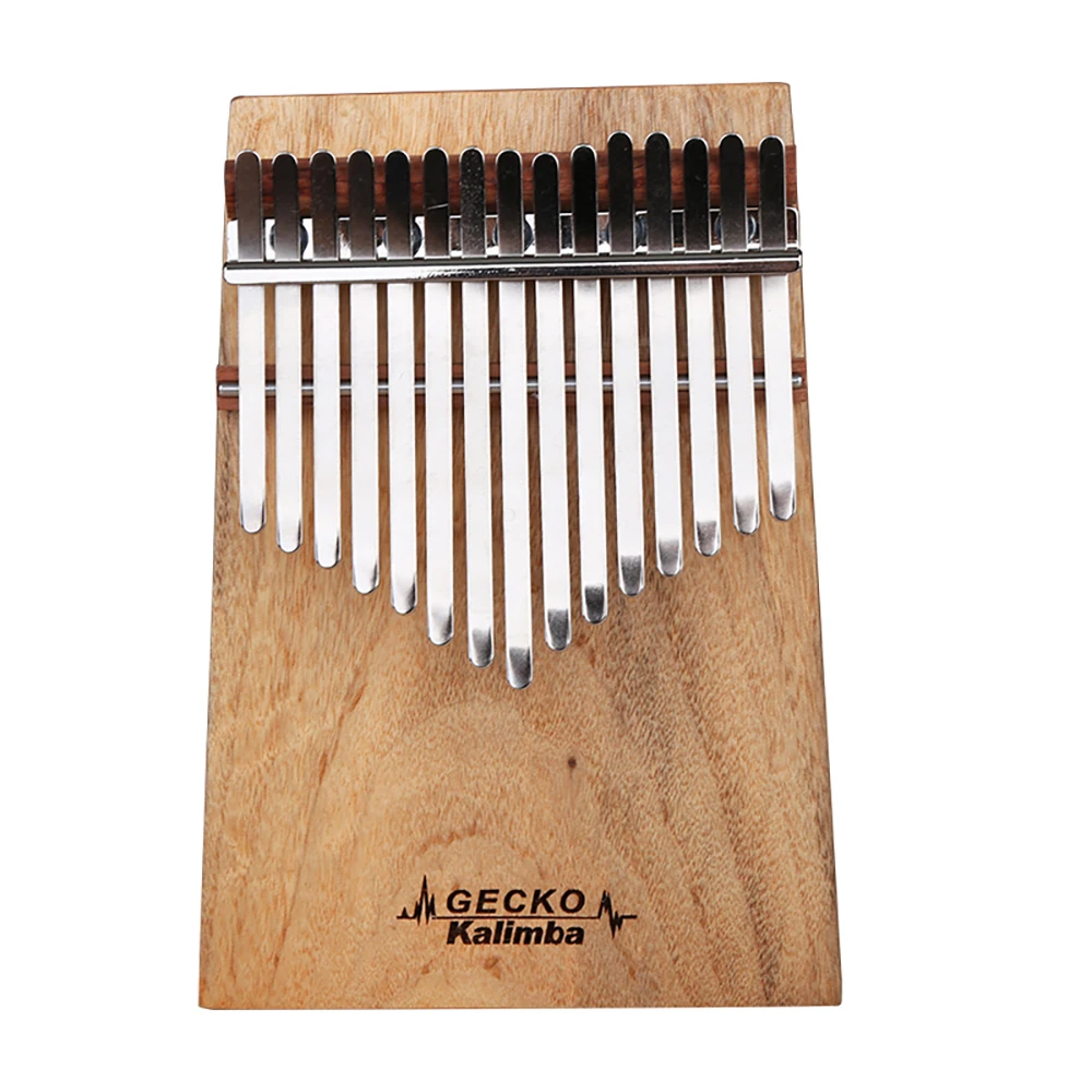 GECKO Kalimba 15 клавишное пианино камфоровое дерево с инструкцией и мелодией Молот