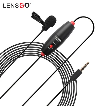 

Professional LENSGO LYM-DM1 Mini Lavalier Condenser Microphone Mic w/ 6m Audio Cable for Canon Nikon Sony DSLR Camera for Huawei