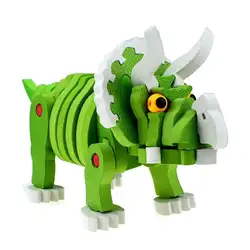 3D Динозавр собранная игрушка DIY Пазлы животные модель детские развивающие игрушки