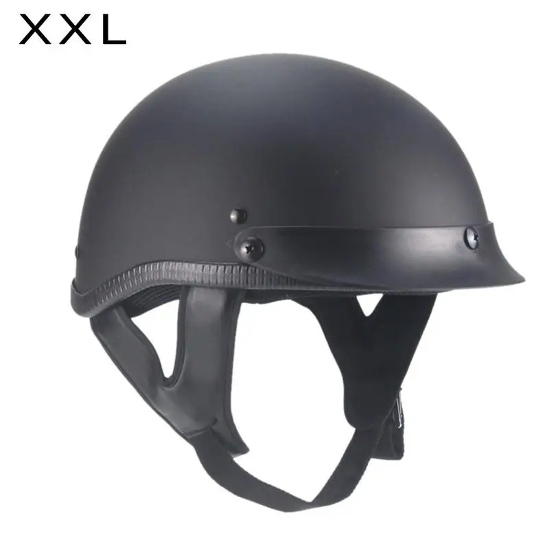 

Motorcycle Half Helmet German Style Retro Personality Summer Open Face Cruiser Electric Scooter Chopper Helmet For Men Women