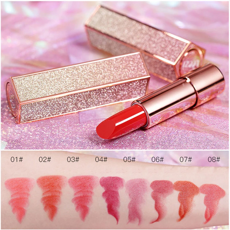 

New High Quality Starlight Lipstick Moisturizing Waterproof Makeup Cosmetics tools Long Lasting Non-marking Lip stick Set