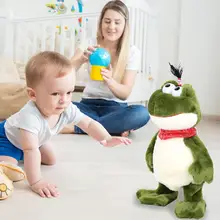 Новорожденный ребенок электрический говорящий попугай игрушки говорящий рекорд повторяет машущие крылья плюшевые мягкие Мультяшные плюшевые игрушки рождественские подарки