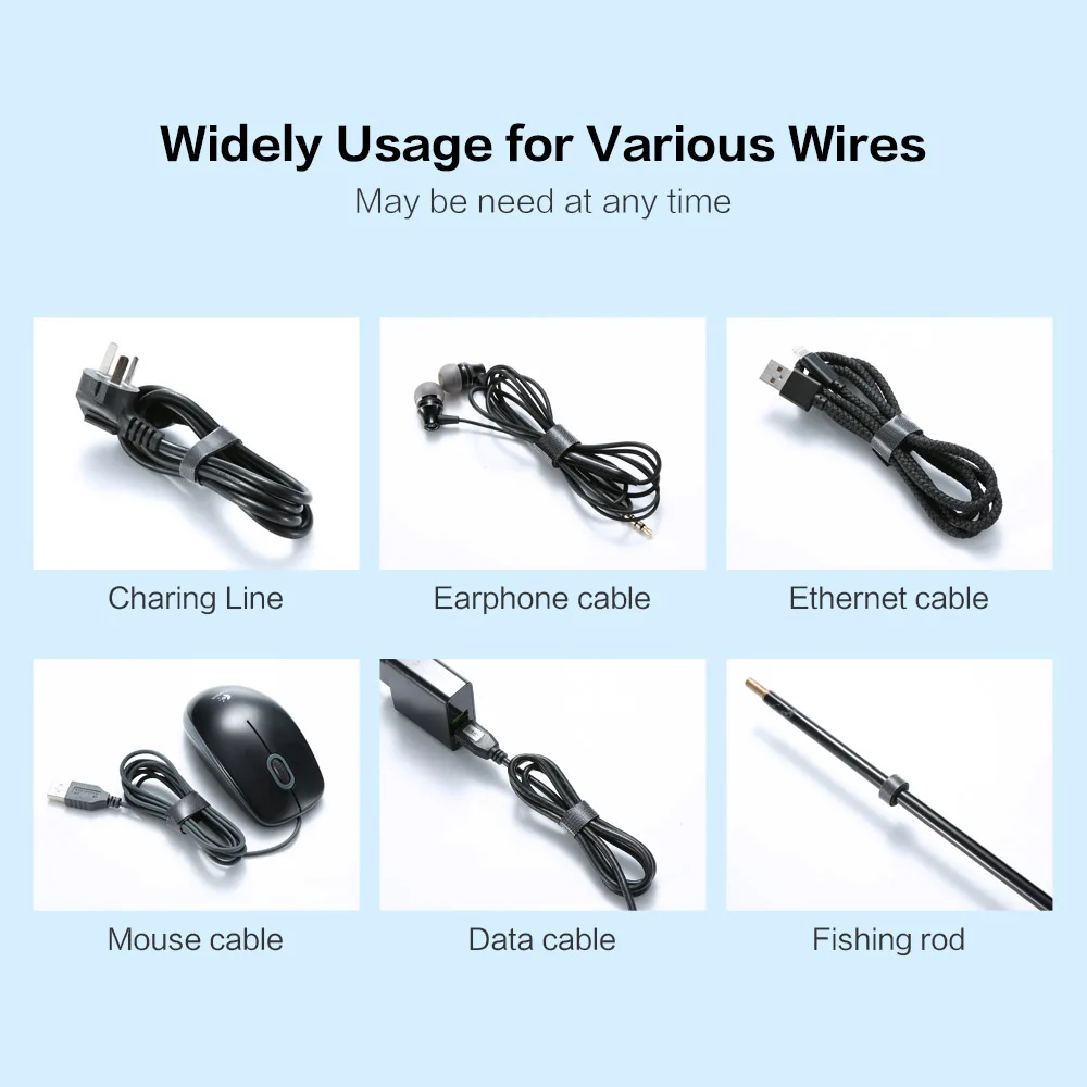 CASEIER Cable Organizer Wire Winder Clip Earphone Holder Mouse Cord Protector HDMI Cable USB Cable Management For iPhone Samsung CASEIER Cable Organizer Wire Winder Clip Earphone Holder Mouse Cord Protector HDMI Cable USB Cable Management For iPhone Samsung
