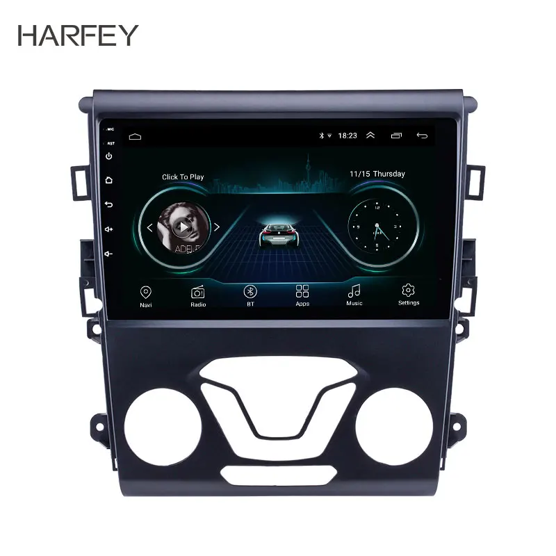 Harfey Android 8 1 9 дюймов Все в одном для Ford Mondeo 2012 2014 Aftermarket GPS навигационная система