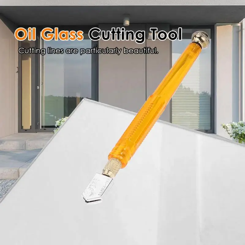 

1pc Professional 168mm Diamond Glass Cutter 3-12mm Portable Wheel Blade DIY Tile Mirror Craft Cutting Hand Tools