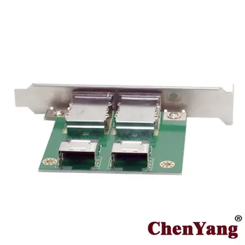 

Chenyang Mini SAS SFF-8088 Dual Ports To SAS 36Pin SFF-8087 PCBA Female Adapter