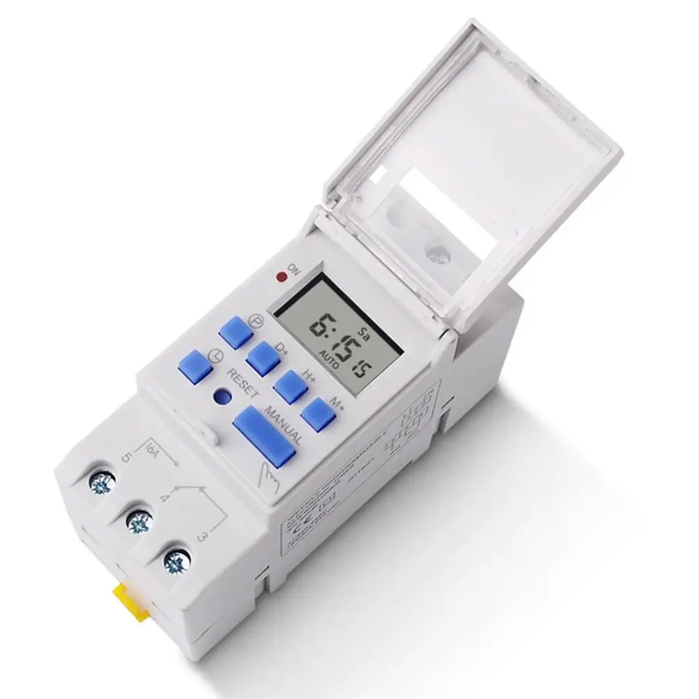 

Weekly Programmable Digital Timer Switch Microcomputer Electronic Time Relay Control 24 V