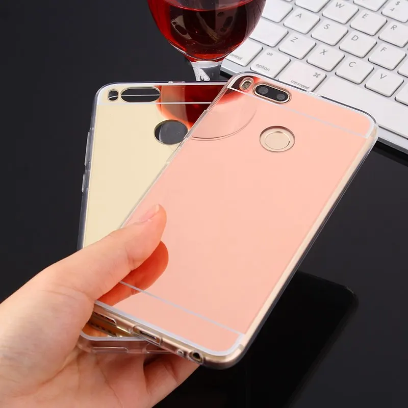 

For Xiaomi Mi8 Lite Mi6X A2 5X Luxury Soft TPU Mirror Cover Case For Redmi Note 7 6 5A Note 4X 4 Pro Case Redmi 4A Phone Backs