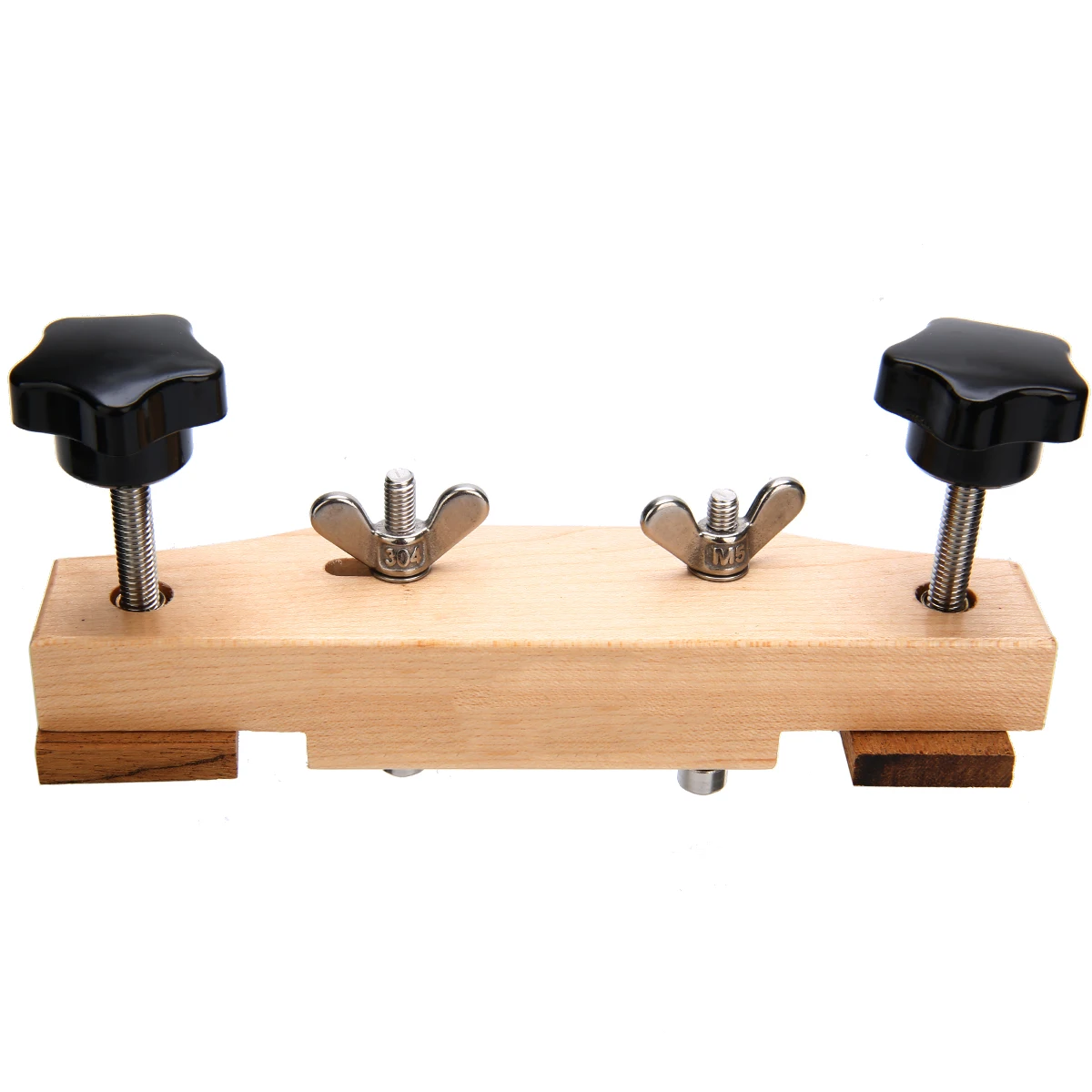 

High Quality 1 Set Solid Maple Stainless Steel Guitar Bridge Install Clamp Luthier Tools Guitar Parts Accessories