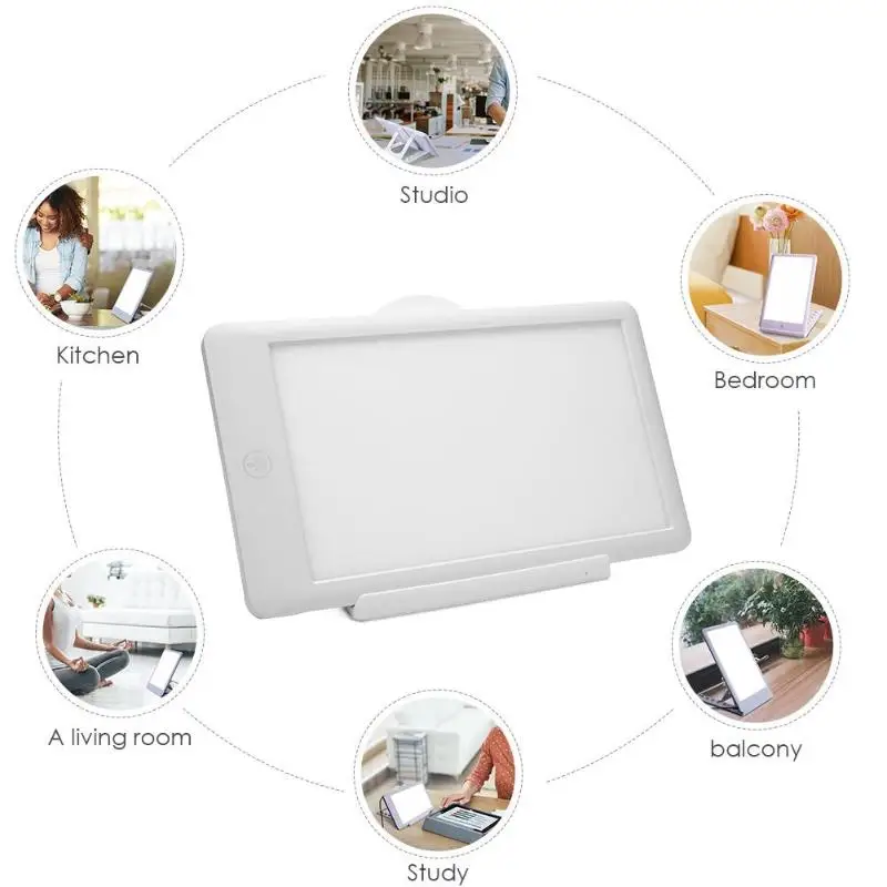  SAD Therapy Light 3 Modes Seasonal Affective Disorder Phototherapy 6500K Simulating Natural Dayligh - 32958502818