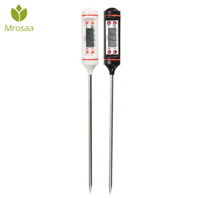 

Digital Probe Meat Thermometer Kitchen BBQ Food Thermometer Cooking Stainless Steel Water Milk Thermometer Tools with battery