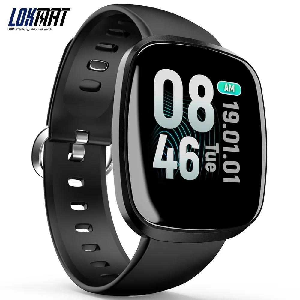 

Lokmat Sport Smart Watch Men Ip67 Life Waterproof Bluetooth Pedometer Heart Rate Monitor Information Reminder Smartwatch For Ios