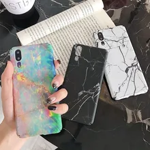 Задняя крышка для телефона huawei P20 mate 20 Pro Lite Nova 4 P Smart Honor 10 с мраморным узором, жесткий пластиковый чехол из поликарбоната