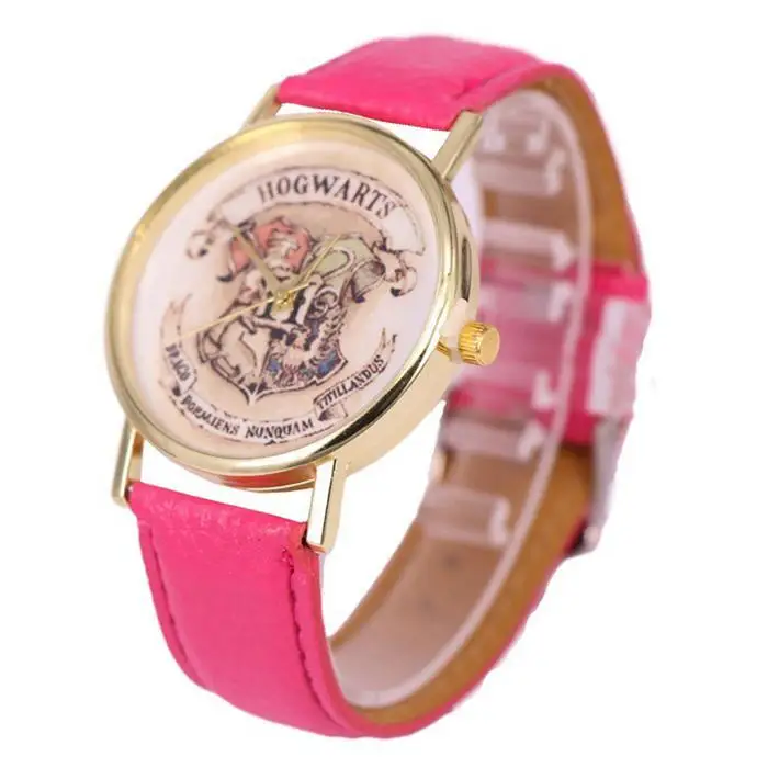 

Harry Potter Magic School Watches For Women Men 2019 Fashion Casual Leather Quartz Watch Students Wristwatch Relogio Feminino