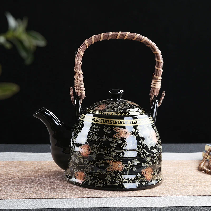 

Ceramic teapot scented tea boiling kettle high temperature resistance large capacity household tea pot restaurant single kettle