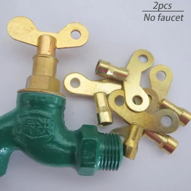 

2PCS high quality Faucet Keys Bleed Hole Plumbing Faucet Special Lock Square Socket Brass Radiator mini wrench Durable