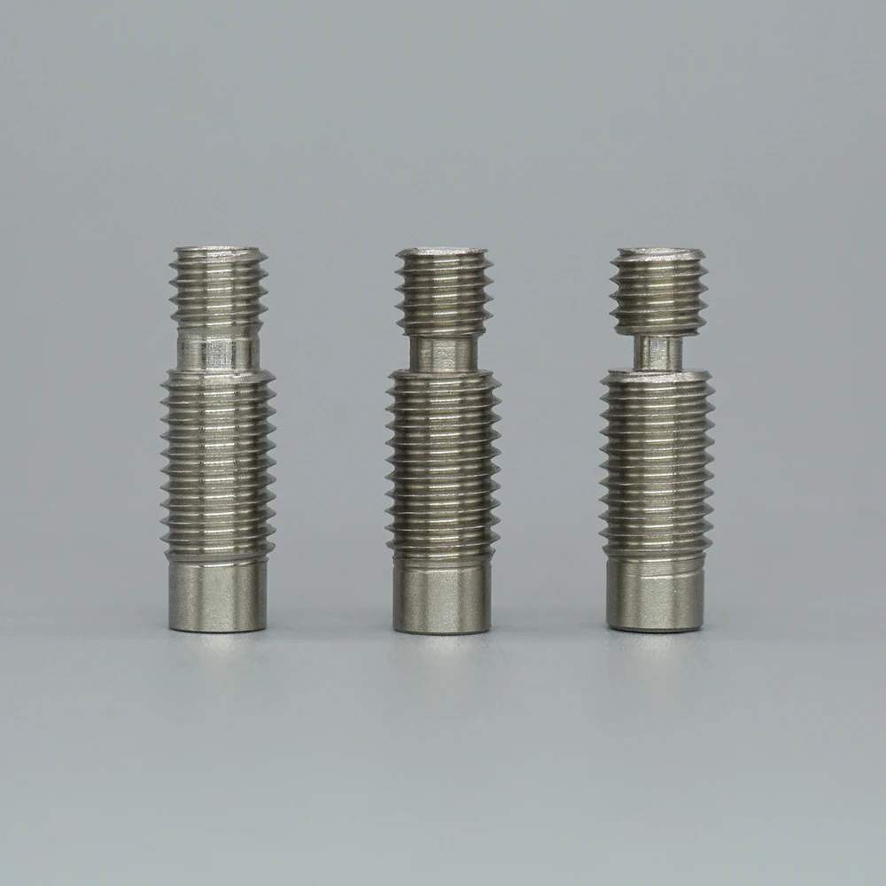 E3D V6 الساخن نهاية الحلق 3d طابعة أجزاء الفولاذ المقاوم للصدأ جميع المعادن تفلون جهاز إنتاج أنابيب رئيس الحلق ل 1.75mm خيوط 5