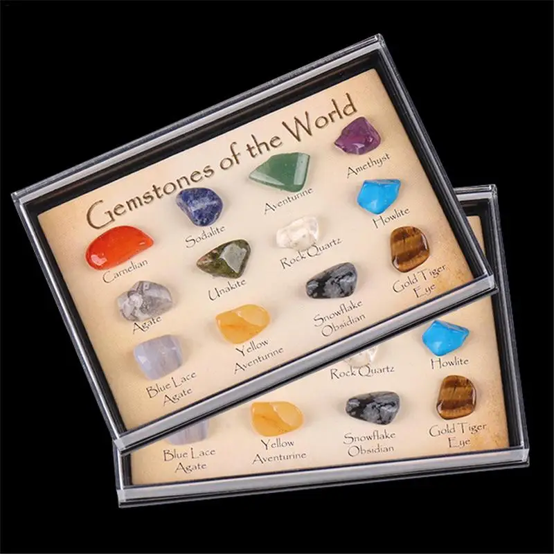 

Crystal Gemstone Polished Healing Natural Crystal Gemstone Color Stone Gift Stone Natural Stone Set Collection And Decoration 40