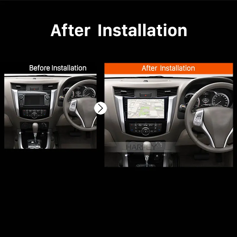 Harfey 10," Android 9,0/8,1 gps Автомагнитола для Nissan NAVARA Frontier NP300 2011 2012 2013 мультимедийный плеер