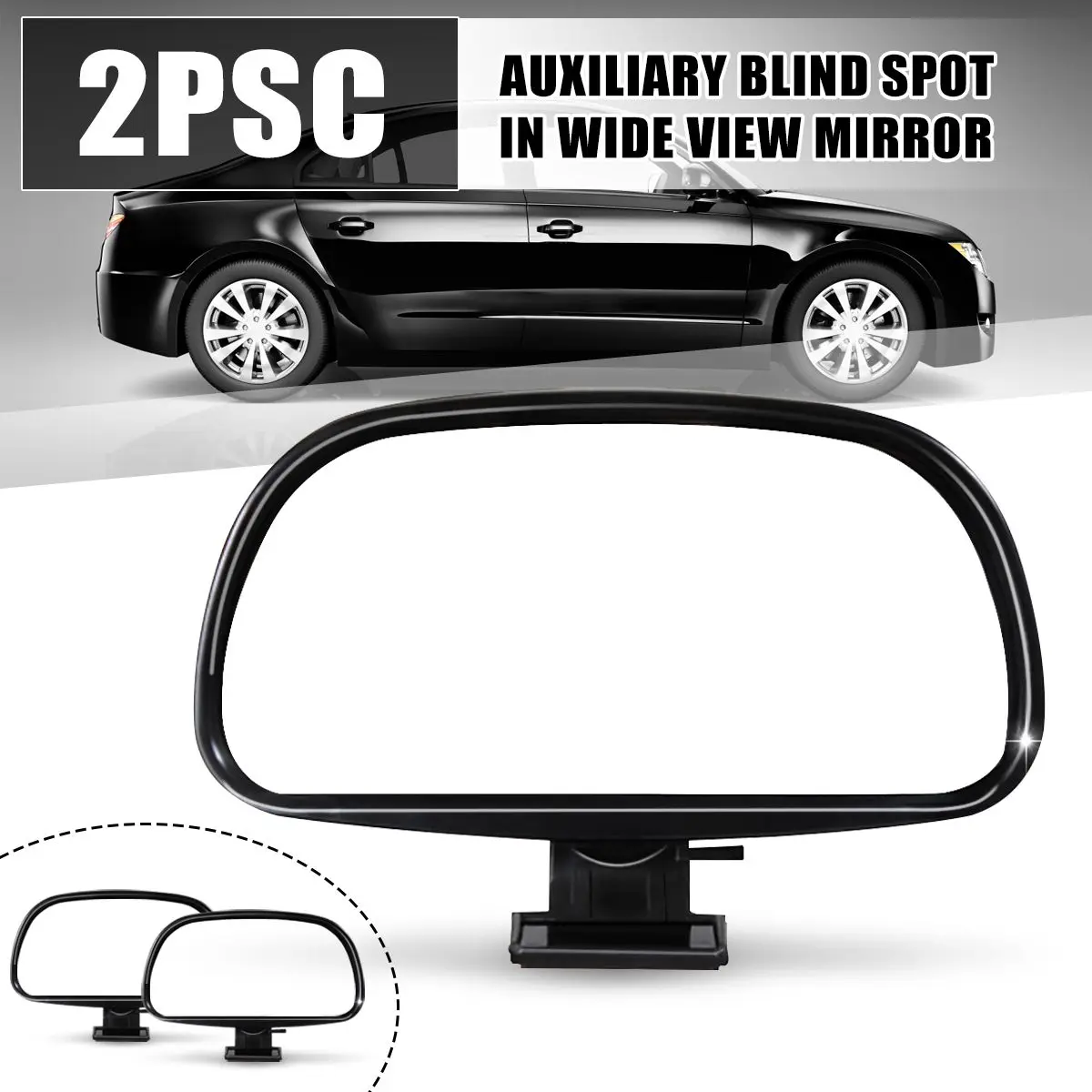 

Universal Car Auxiliary Blind Spot In Wide Rear View Mirror Rearview Car Accessories Interior Mirrors