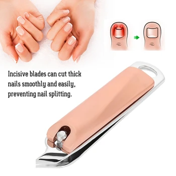 

Nail Clippers Alloy Bevel Oblique Nail Cutter Manicure Pedicure Finger Toe Scissors