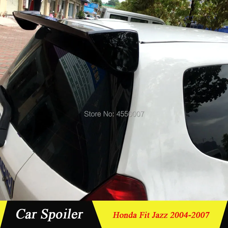 

High quality ABS For Honda Fit 2004 2005 2006 2007 Rear wing spoiler primer or black spoiler for honda fit jazz