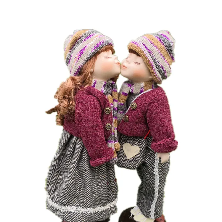 Ограниченная Коллекция, милая винтажная кукла для поцелуя, для влюбленных, модная фарфоровая кукла для влюбленных, игрушка для девочек, друзей, подарок на день рождения, домашний декор, 41 см