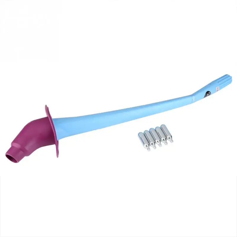 

Manual Drain Plunger w/ 5pcs CO2 Cylinders Bathroom Toilet Sink Blockage Unblocker High Pressure Air Drain Blaster Pump Plunger