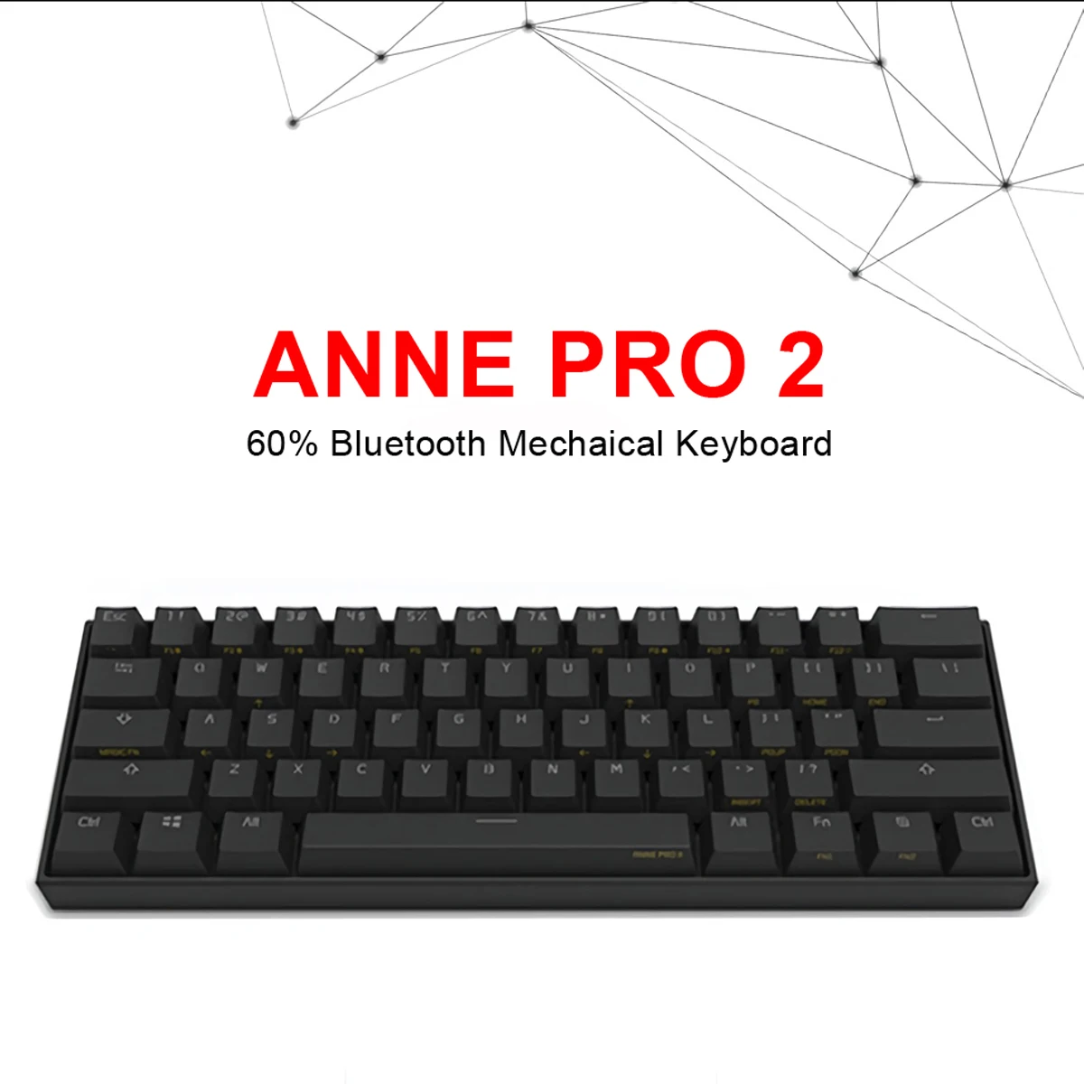 Механическая игровая клавиатура Obins Anne Pro 2 60% NKRO bluetooth 4,0 type-C RGB