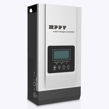 Controlador de carga solar MPPT, regulador solar LCD retroiluminado, de 80A con ajuste de voltaje de 12V a 48V,máximo 150VCD 2