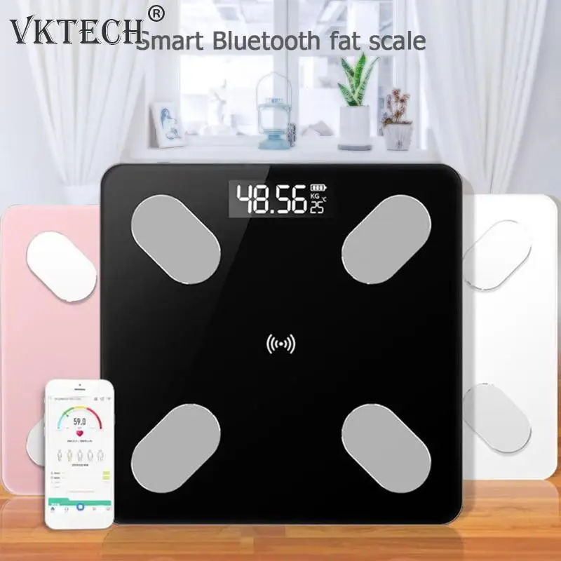 Preise Bluetooth Körper Fett Skala Smart BMI Digital Badezimmer Drahtlose Gewicht Skala Körper Zusammensetzung Analysator mit Smartphone App