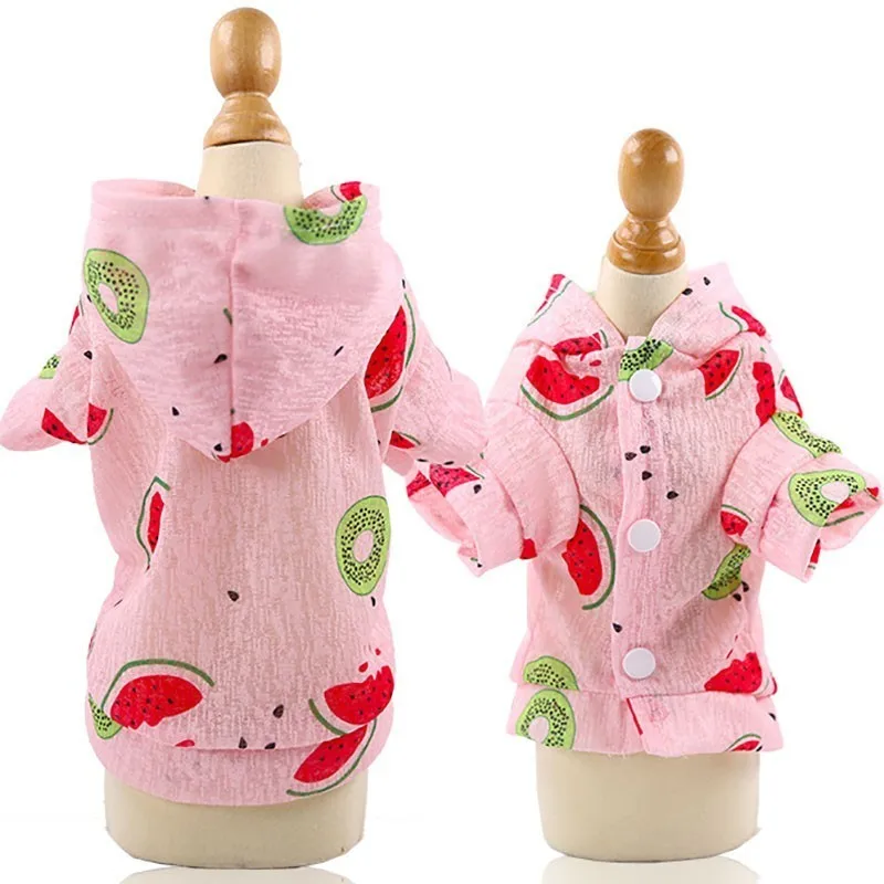 Summer Sun Protection Dog Clothes For Small Dogs Mesh Hooded French Bulldog Outfit Chihuahua Yorkshire Puppy Hoodies Pet Clothes