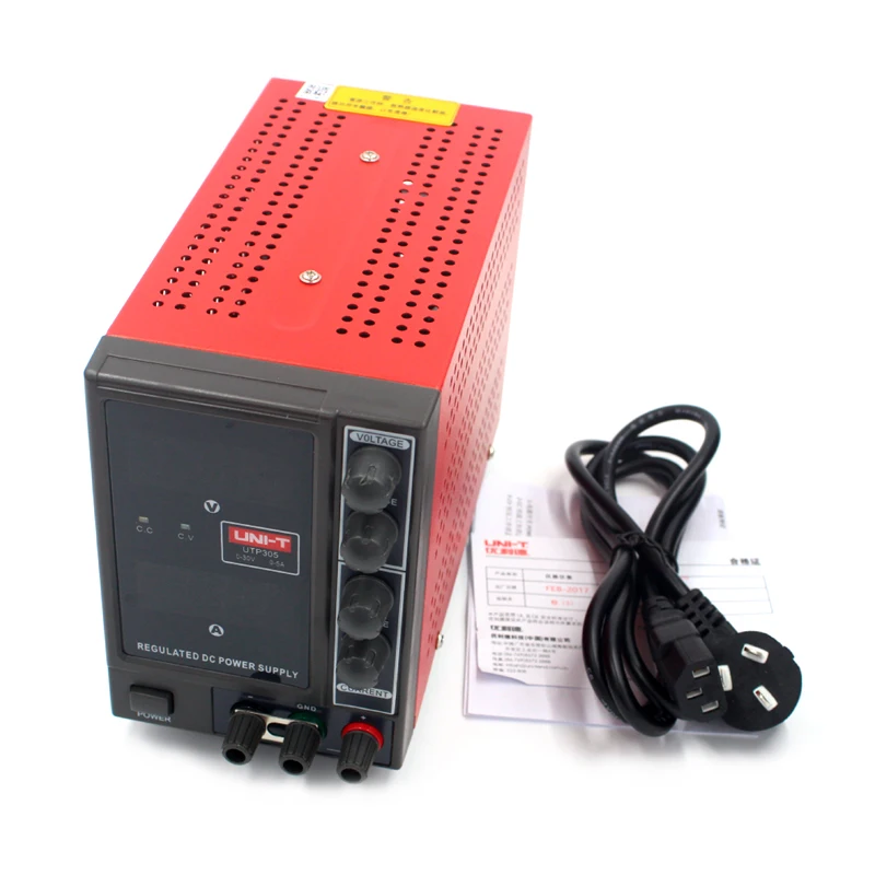Uni T UTP305 Регулируемый лабораторный источник Питания SMPS 30V 5A регулятор напряжения