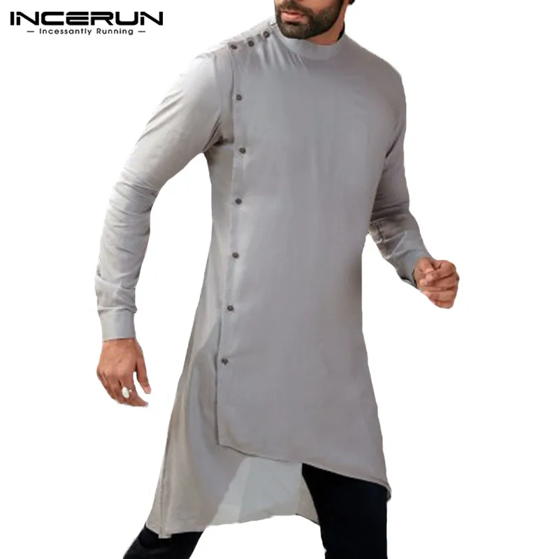 Уличная одежда Pathani Kurta, костюмы, индийская одежда, мужская одежда, рубашки с длинным рукавом, исламский мандарин, одежда, кафтан, вентилируемый подол