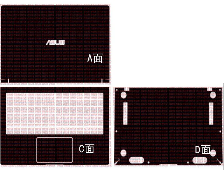 

Laptop Carbon fiber Vinyl Skin Sticker Cover For New ASUS ZenBook 14 UX433FA UX433F UX433FN 14"