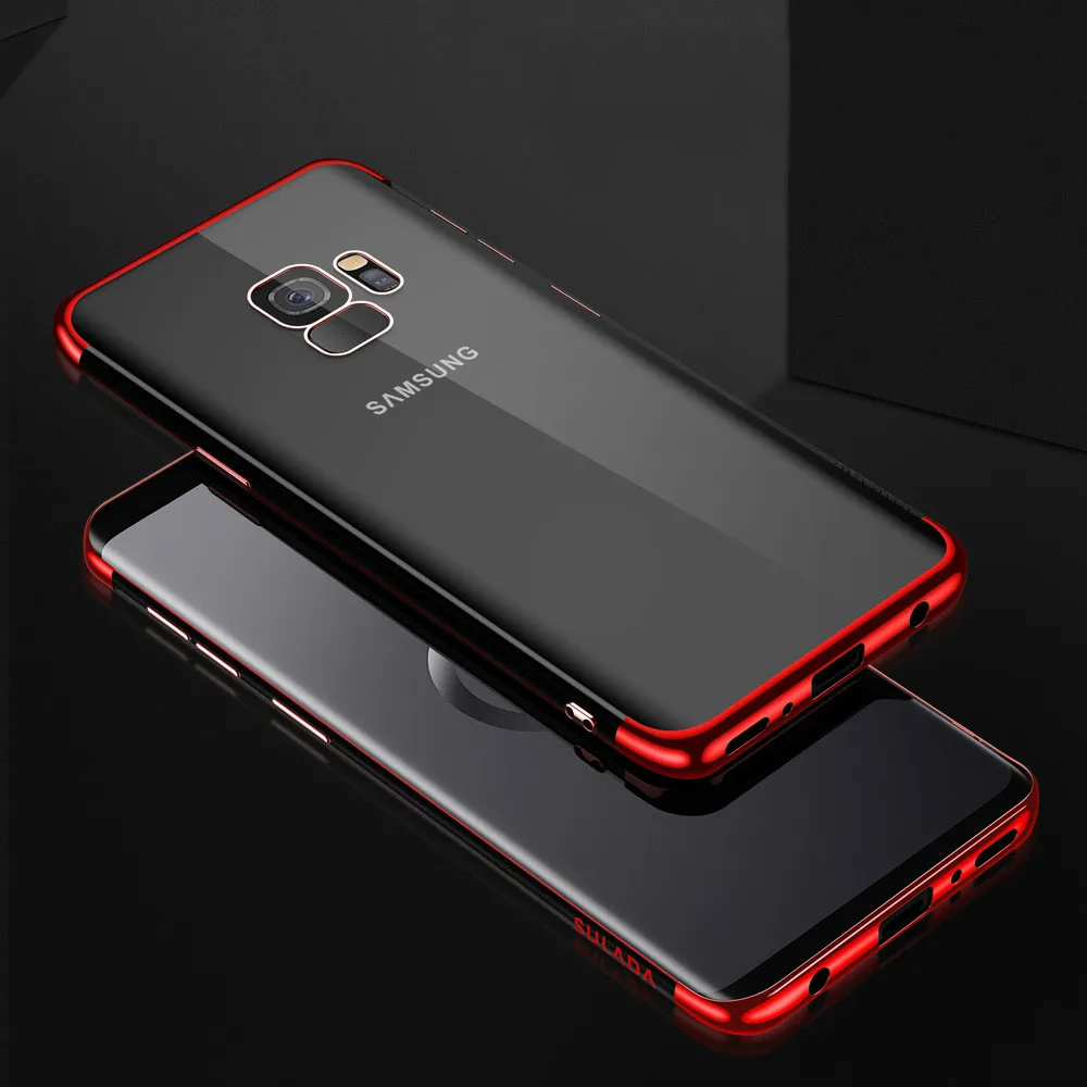 

Plating Soft TPU Cases For Samsung M20 M10 S8 S9 S10 Plus S6 S7 Edge J4 J6 A6 A8 plus A7 A9 2018 A9S A750 Ultra thin Cover Case