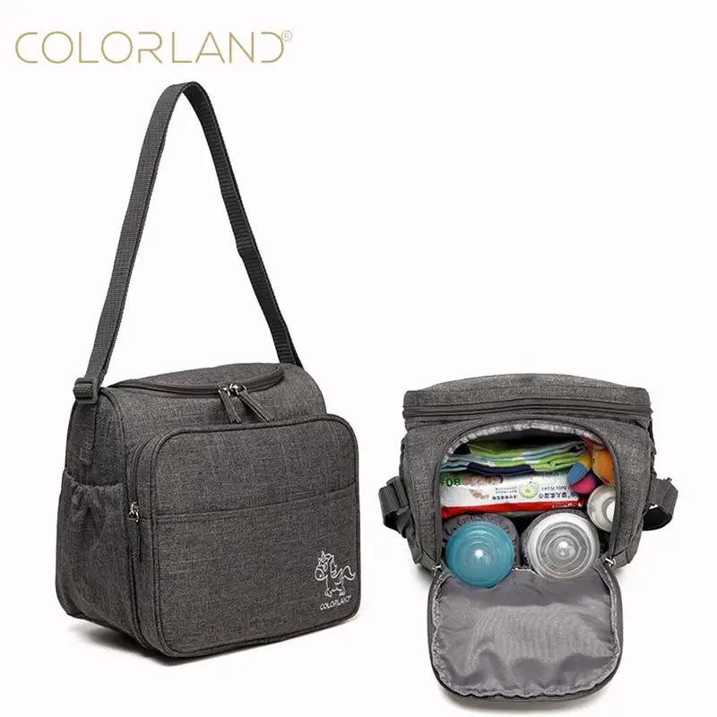 

2019 New Fashionable Colorland Messenger Single Shoulder Multifunctional Large Capacity Small Mummy Bag