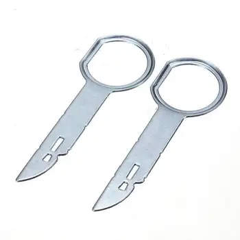 

2 Pieces Unlocking tools for Radio Removal tool of Audio Removal Tools For Audi Mercedes P o r s c h e