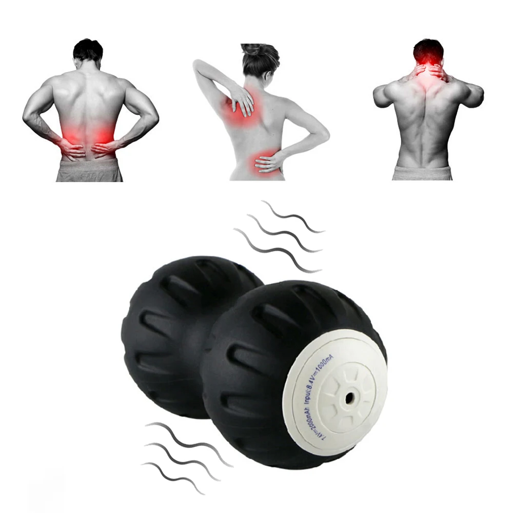 Peanut Vibrate Massage Ball Gym Relaxing Exercise Pilates Yoga Training