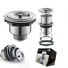 Нержавеющая сталь кухня/бар раковина ситечко с фильтром закрытый сеткой слив голова пробка кухонные инструменты аксессуары