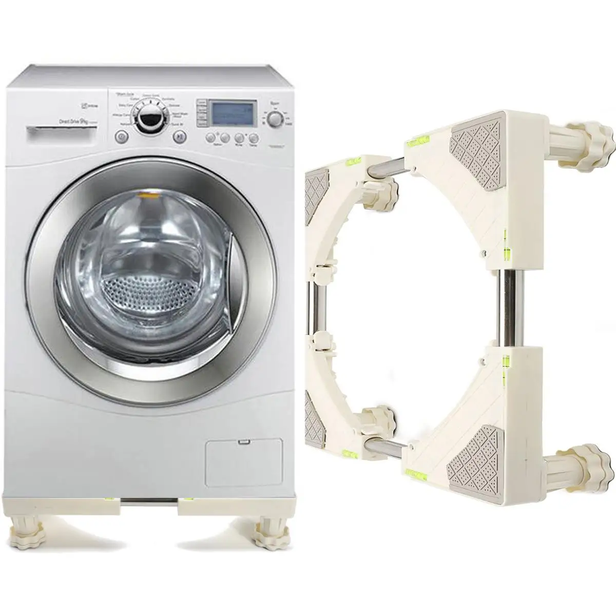 

Max Load 300kg Stainless Steel Adjustable Washing Machine Refrigerator Undercarriage Bracket Base Stand Holder Refrigerator Part