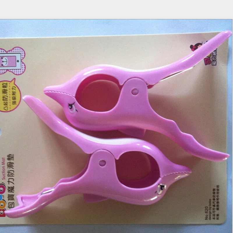 

2pcs/lot Dolphin Shaped Heavy Duty Clothes Pegs Laundry Clothes Pins Beach Towel Clips Plastic Hanging Sunbed Sun Lounger Holder