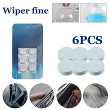 Стиль 6 шт./упак. супер-концентрированные Твердые моющие средства водная альтернатива ветровое стекло автомобиля очистка стеклоочистителя