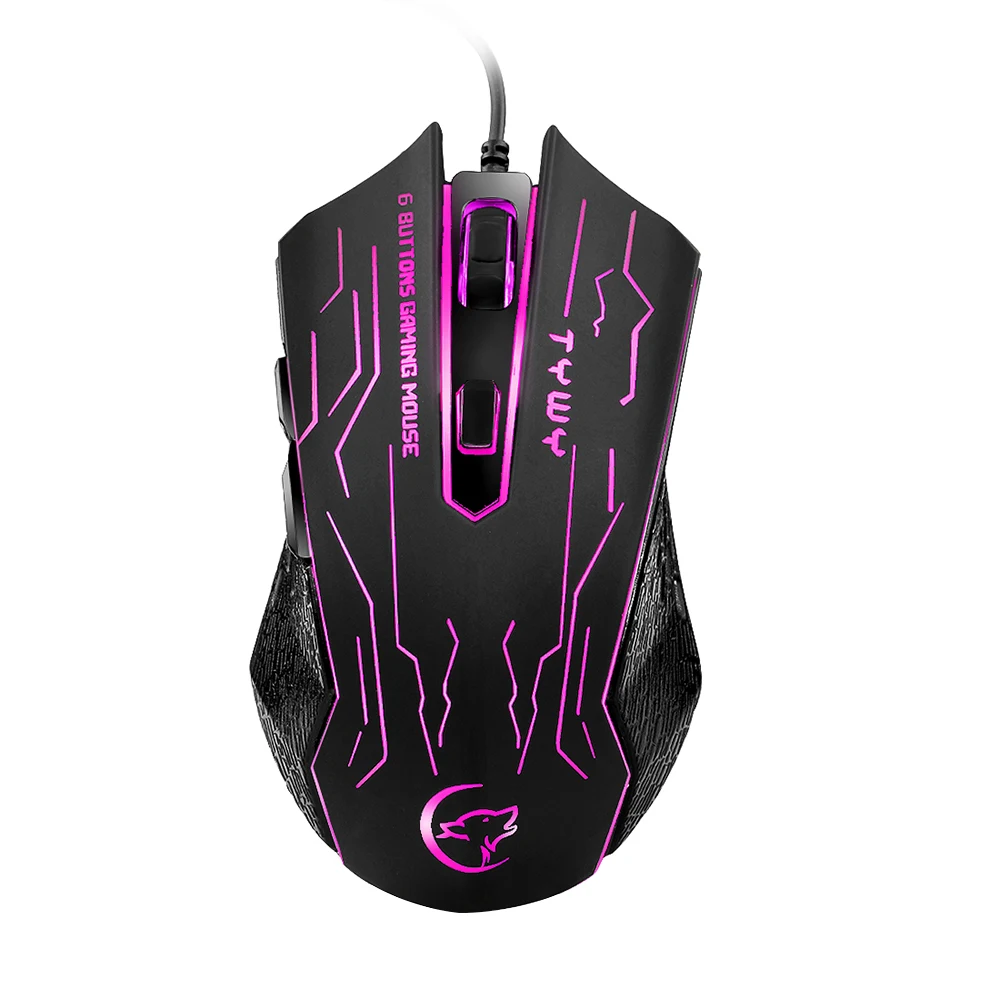 

G820 Wired Gaming Mouse 7 Color Backlight 6 Button LED 3200 Optical DPI Computer Mouse Gamer Mouse