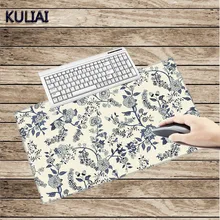 XGZ Ретро стиль цветок художественная печать резиновые прямоугольные коврики для мыши размер 30X60 до 40X90 см для офиса ПК домашняя настольная клавиатура коврики