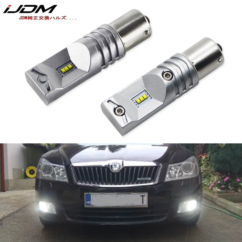 Canbus sem Erro Led para Skoda Ijdm Lâmpada Superb P21w Octavia 2 fl 2011 2020 Luzes Diurnas Drl 12v 6000k 1156