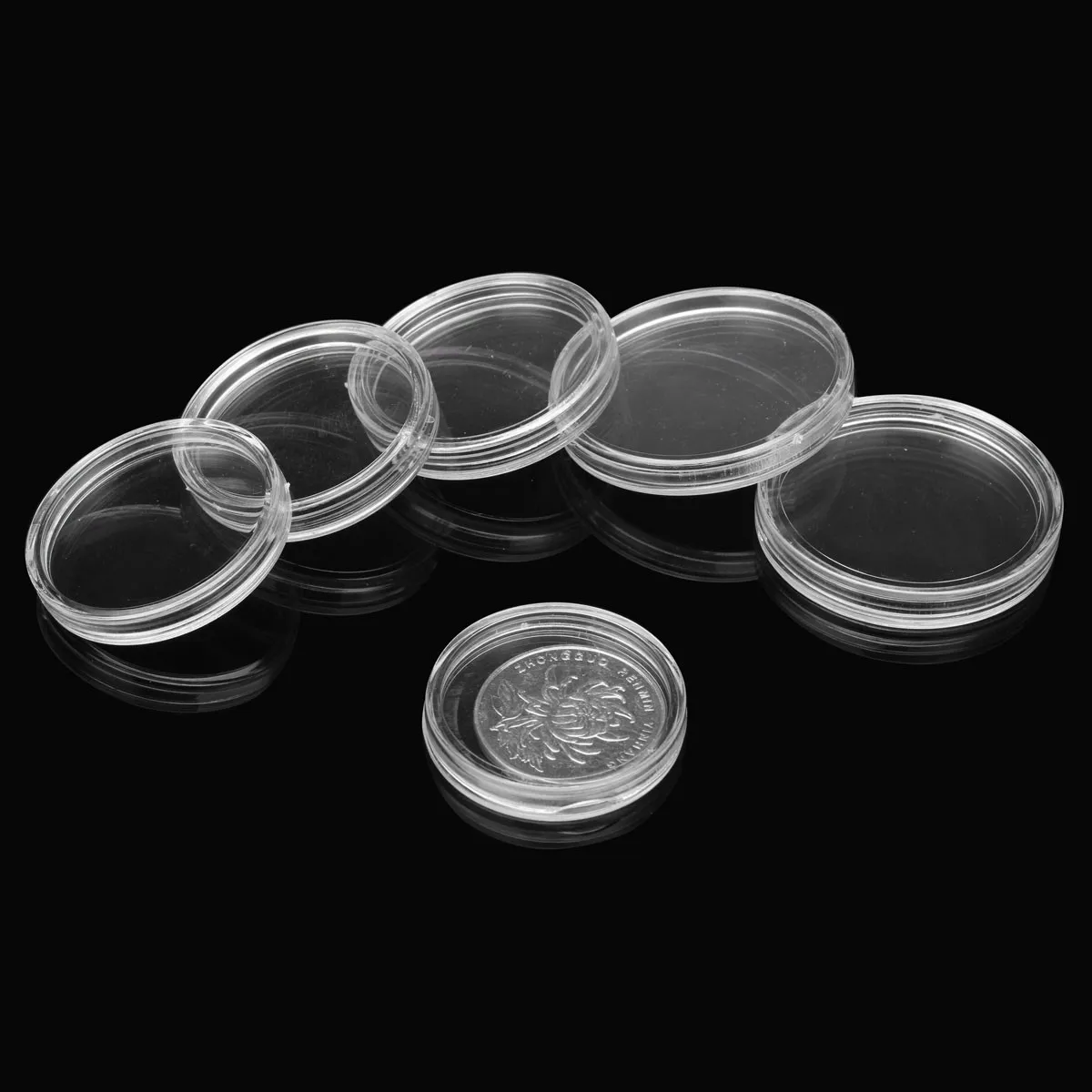 25 Coin Capsules /& 25 Coin Stands for NICKEL Direct Fit Airtight 21mm Holders