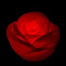 Прекрасная роза цветок светодиодный ночник украшения для домашнего праздника лампа подарок для детей случайная игрушка