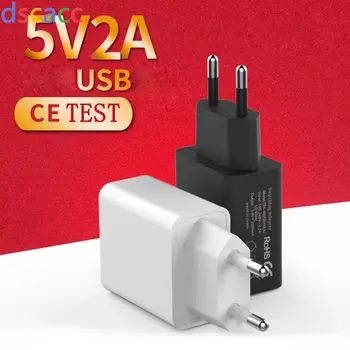 

DSCACC 5V 2A USB Wall Power Adapter EU Charging for Smartphone Charger for Huawei 100pcs