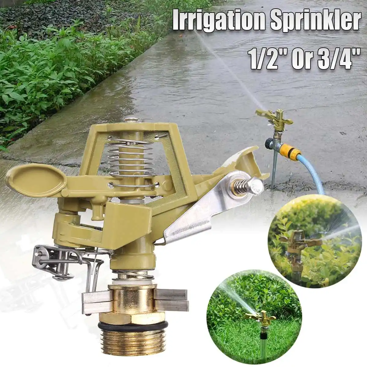 Sprayer Sprinkler For Garden Yard Lawn 1/2" 3/4" Sprinkler Garden